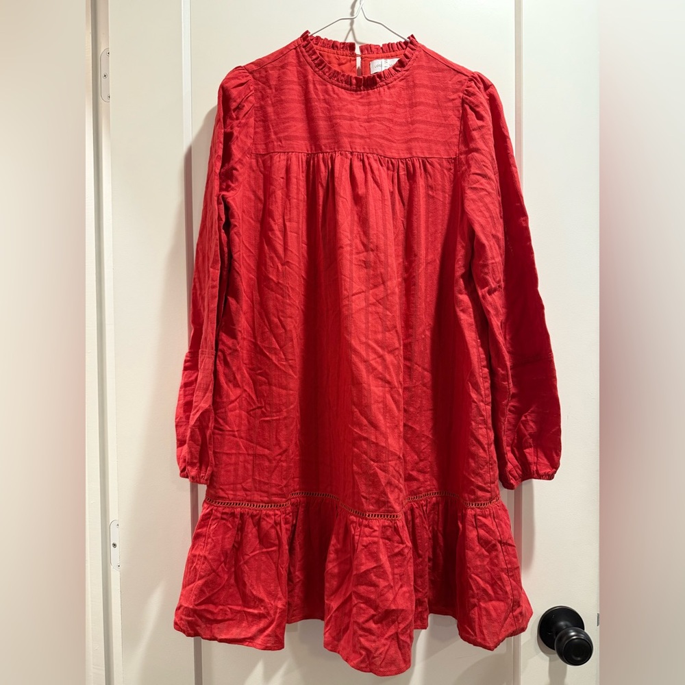 Lost + Wander Red Ruffled Sundress Size Small‎
